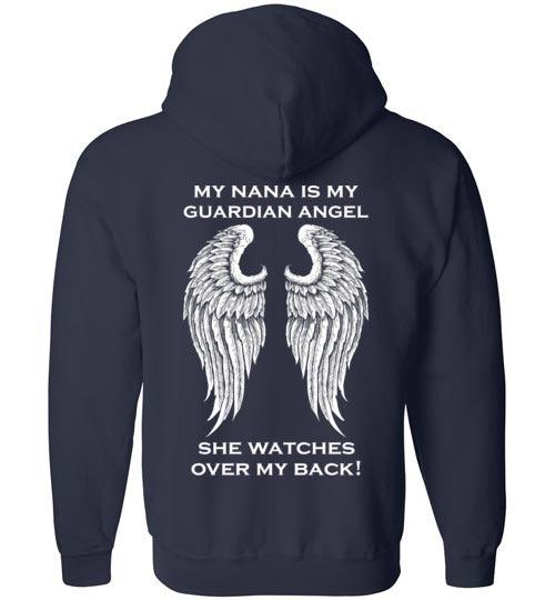 YOUTH: My Nana is My Guardian Angel Full Zip Hoodie - Guardian Angel Collection