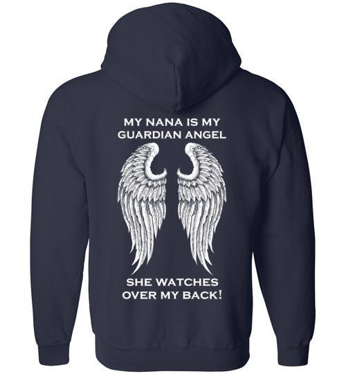 YOUTH: My Nana is My Guardian Angel Full Zip Hoodie - Guardian Angel Collection