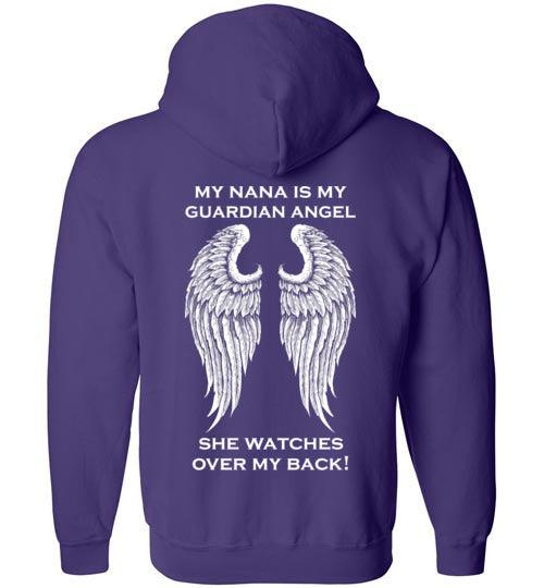 YOUTH: My Nana is My Guardian Angel Full Zip Hoodie - Guardian Angel Collection