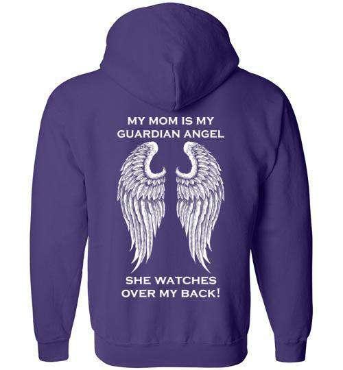 My Mom is my Guardian Angel FULL ZIP Hoodie - Guardian Angel Collection