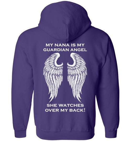 YOUTH: My Nana is My Guardian Angel Full Zip Hoodie - Guardian Angel Collection