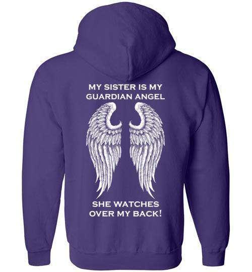 My Sister is my Guardian Angel FULL ZIP Hoodie - Guardian Angel Collection