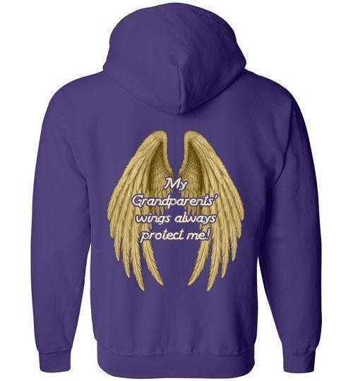 My Grandparents' Wings Always Protect Me FULL ZIP Hoodie - Guardian Angel Collection