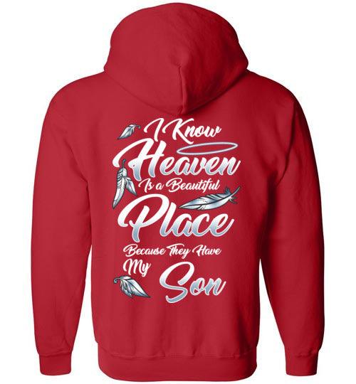 I Know Heaven is a Beautiful Place - Son FULL ZIP Hoodie - Guardian Angel Collection