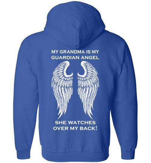 My Grandma is my Guardian Angel FULL ZIP Hoodie - Guardian Angel Collection