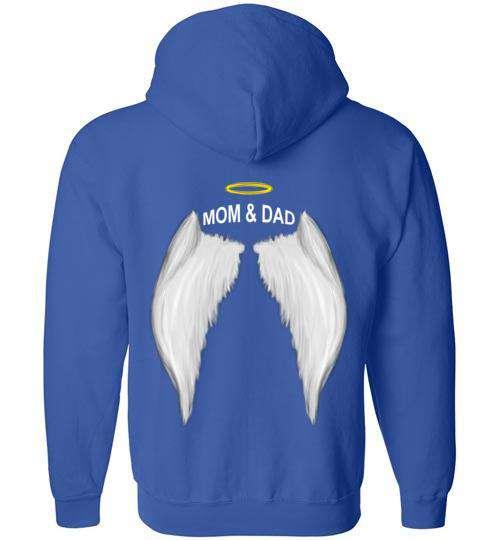 Mom & Dad - Halo Wings FULL ZIP Hoodie - Guardian Angel Collection