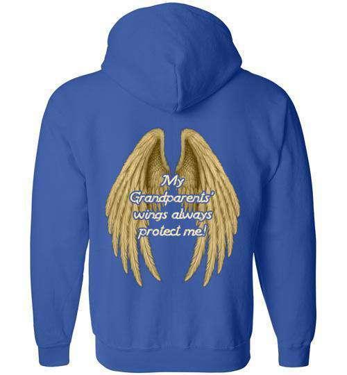 My Grandparents' Wings Always Protect Me FULL ZIP Hoodie - Guardian Angel Collection