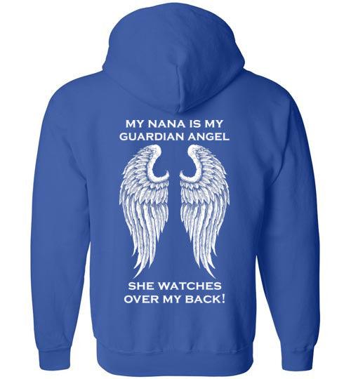 YOUTH: My Nana is My Guardian Angel Full Zip Hoodie - Guardian Angel Collection