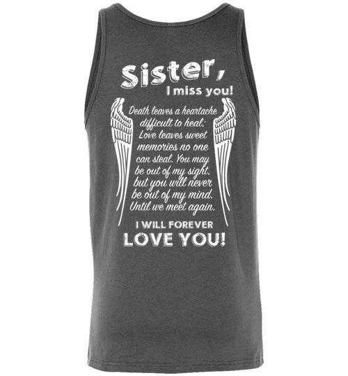 Sister I Miss You Tank - Guardian Angel Collection