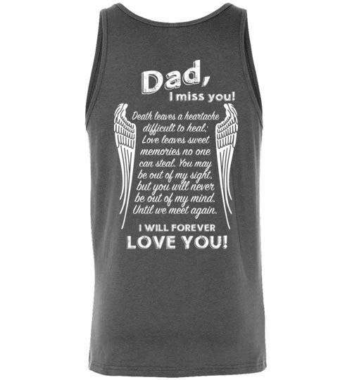Dad I Miss You Unisex Tank - Guardian Angel Collection