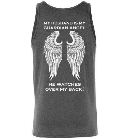 My Husband Is My Guardian Angel Unisex Tank - Guardian Angel Collection