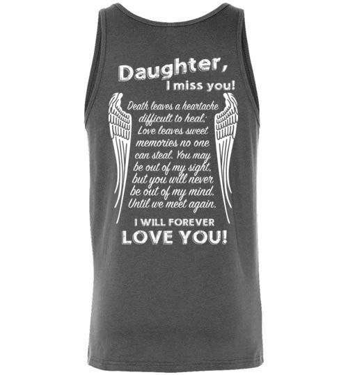 Daughter I Miss You Unisex Tank - Guardian Angel Collection