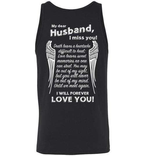 My Dear Husband I Miss You Tank - Guardian Angel Collection