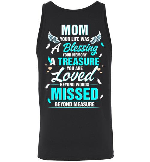 Mom - Your Life Was A Blessing Tank - Guardian Angel Collection