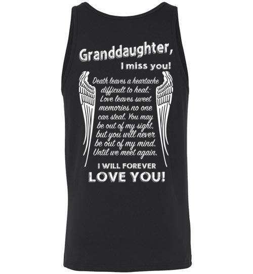 Granddaughter - I Miss You Tank - Guardian Angel Collection