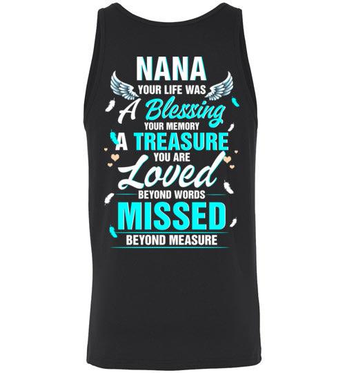 Nana - Your Life Was A Blessing Tank - Guardian Angel Collection