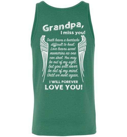 Grandpa I Miss You Tank - Guardian Angel Collection
