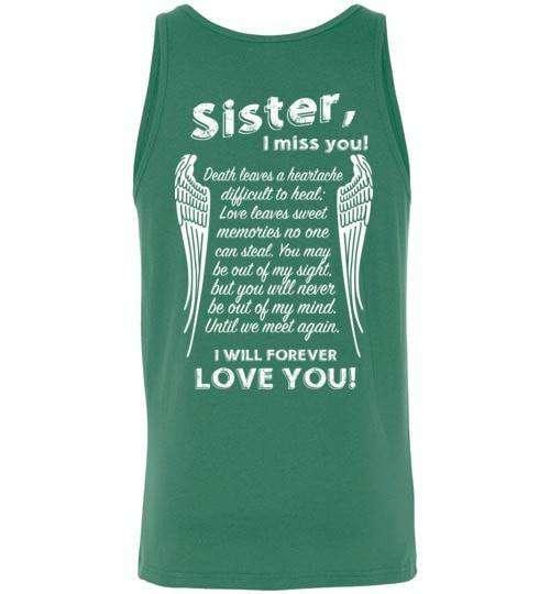 Sister I Miss You Tank - Guardian Angel Collection