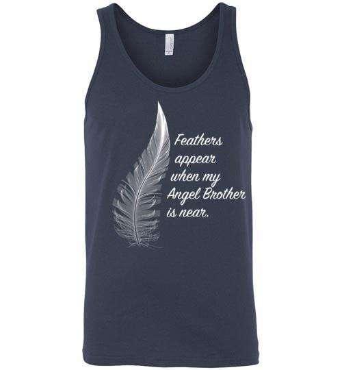 Feathers Appear When My Angel Brother Is Near Tank - Guardian Angel Collection