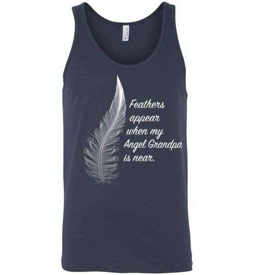Feathers Appear When My Angel Grandpa Is Near Tank - Guardian Angel Collection