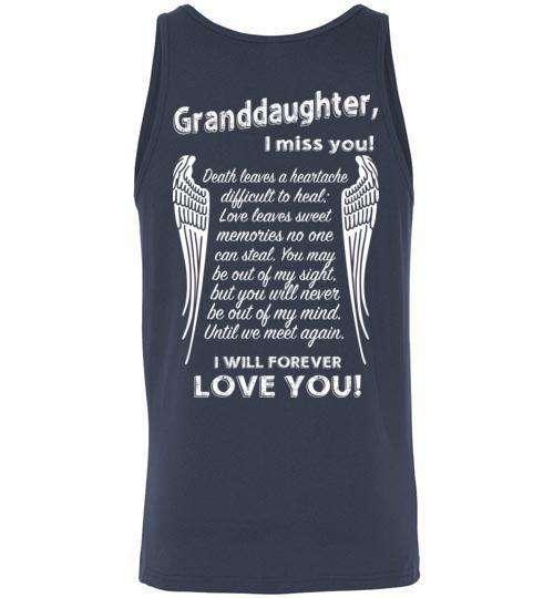 Granddaughter - I Miss You Tank - Guardian Angel Collection