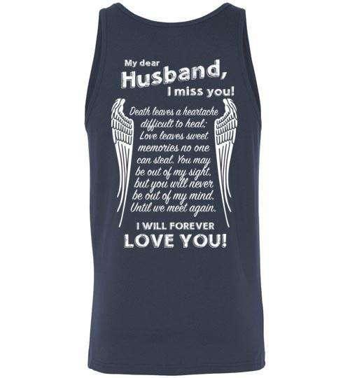 My Dear Husband I Miss You Tank - Guardian Angel Collection