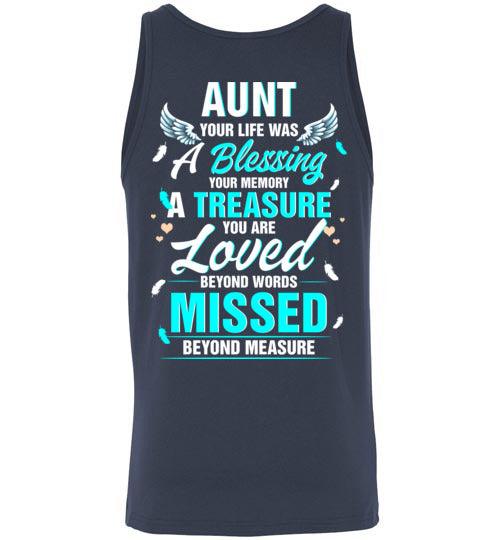 Aunt - Your Life Was A Blessing Tank - Guardian Angel Collection
