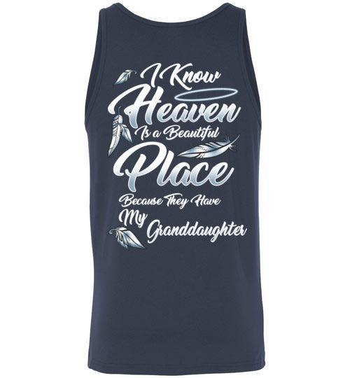 I Know Heaven is a Beautiful Place - Granddaughter Tank - Guardian Angel Collection
