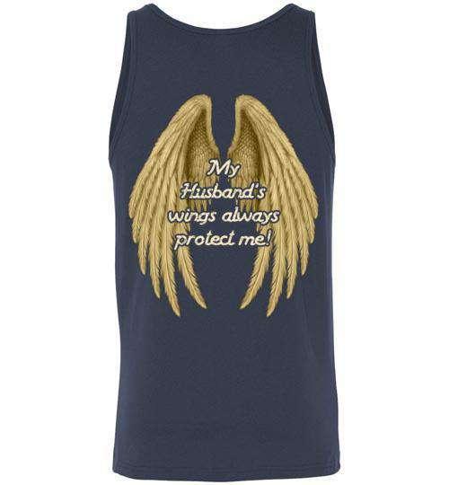My Husband's Wings Always Protect Me Tank - Guardian Angel Collection