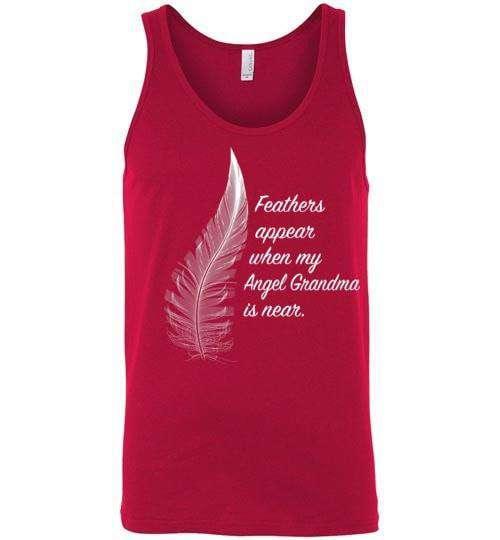 Feathers Appear When My Angel Grandma Is Near Tank - Guardian Angel Collection