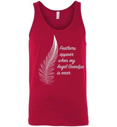 Feathers Appear When My Angel Grandpa Is Near Tank - Guardian Angel Collection