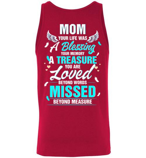Mom - Your Life Was A Blessing Tank - Guardian Angel Collection