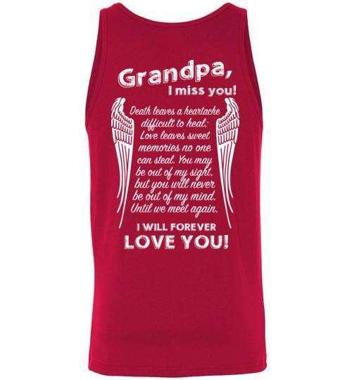 Grandpa I Miss You Tank - Guardian Angel Collection