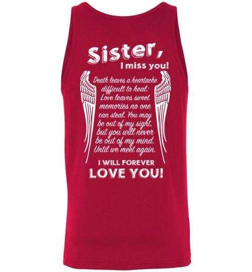 Sister I Miss You Tank - Guardian Angel Collection