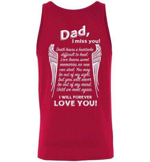 Dad I Miss You Tank - Guardian Angel Collection