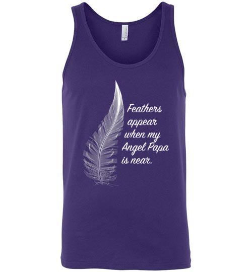 Feathers Appear When My Angel Papa Is Near Tank - Guardian Angel Collection