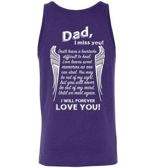 Dad I Miss You Tank - Guardian Angel Collection