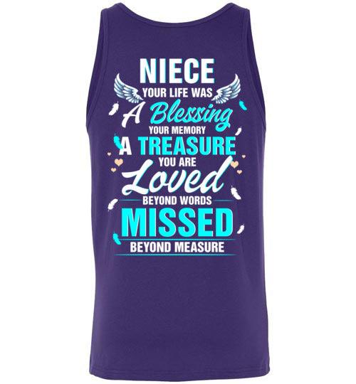 Niece - Your Life Was A Blessing Tank - Guardian Angel Collection