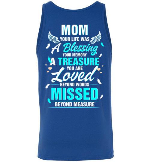 Mom - Your Life Was A Blessing Tank - Guardian Angel Collection