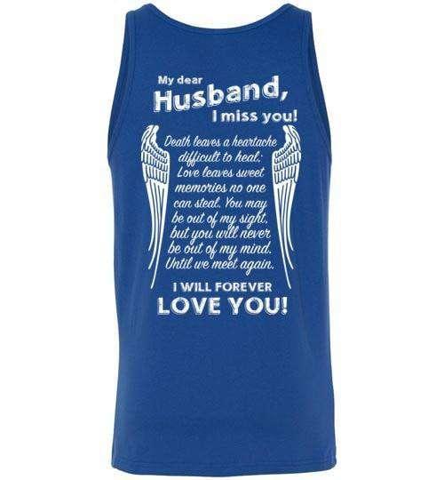 My Dear Husband I Miss You Tank - Guardian Angel Collection