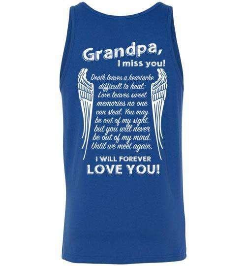 Grandpa I Miss You Tank - Guardian Angel Collection