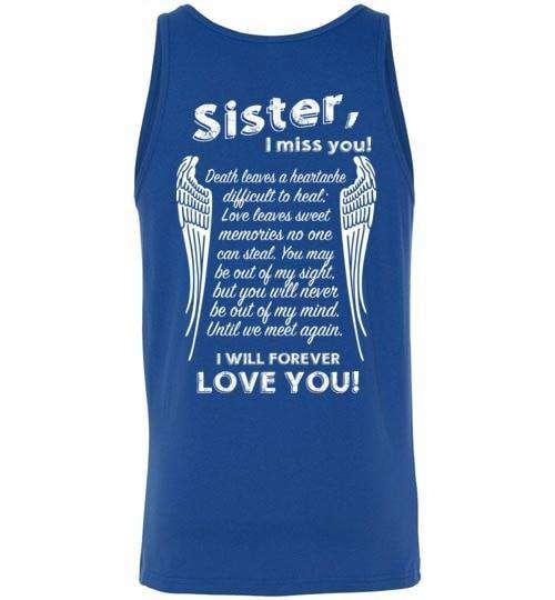 Sister I Miss You Tank - Guardian Angel Collection