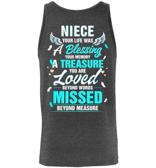 Niece - Your Life Was A Blessing Tank - Guardian Angel Collection