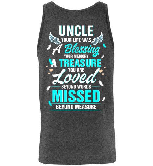 Uncle - Your Life Was A Blessing Tank - Guardian Angel Collection
