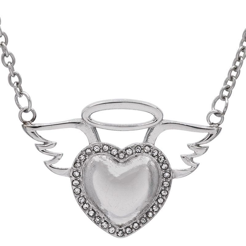 I Will Hold You In My Heart Forever Stainless Steel Necklace - Guardian Angel Collection