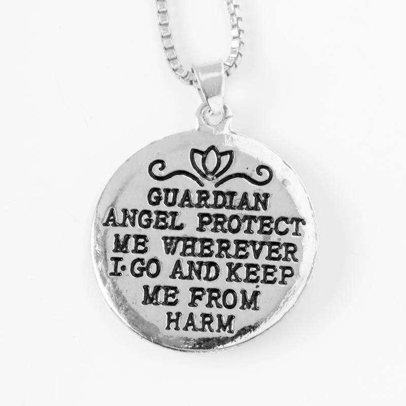 Guardian Angel Protect Me Necklace - Guardian Angel Collection