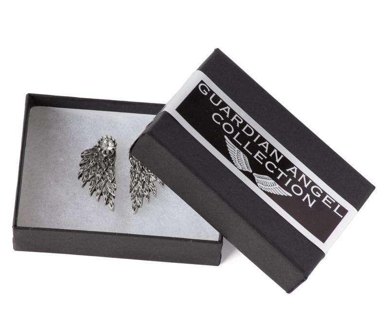 Angel Wing Behind Ear Earrings - Guardian Angel Collection