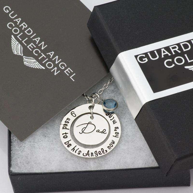 Dad - I Was His Angel Necklace - Guardian Angel Collection
