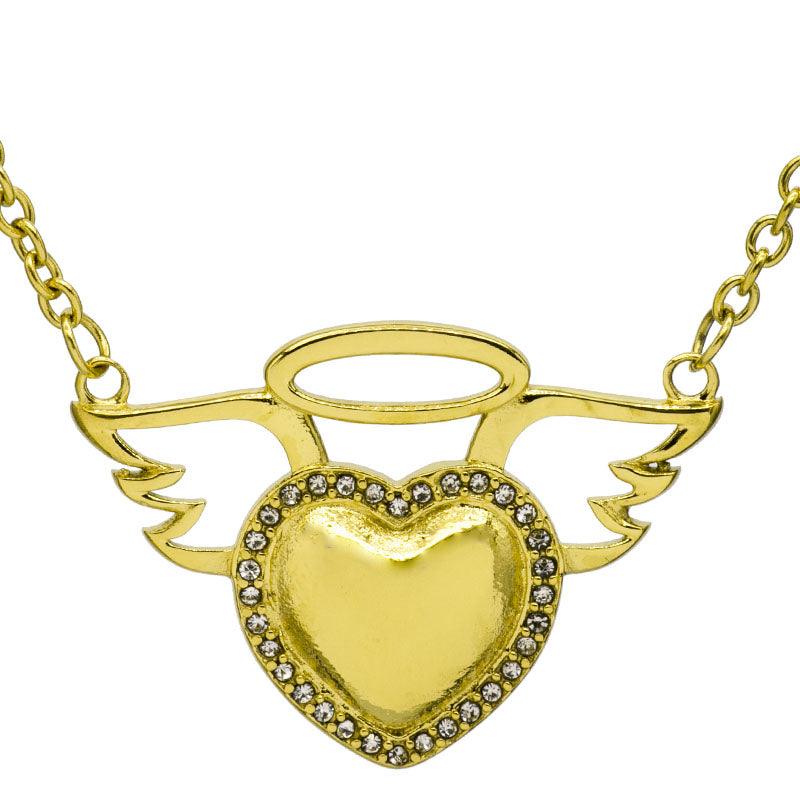 I Will Hold You In My Heart Forever Stainless Steel Necklace - Guardian Angel Collection