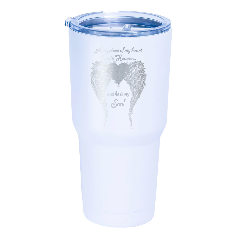 Son - A Big Piece of my Heart Laser Etched Tumbler (30 oz)